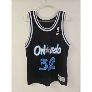 NBA Orlando Magic Shaquille O’Neal Vintage 90s Champion Jersey 40 USA Made Shaq
